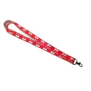 I Care Red Nursing Lanyard Keychain,  Nurse Gift, Nurse Keychain